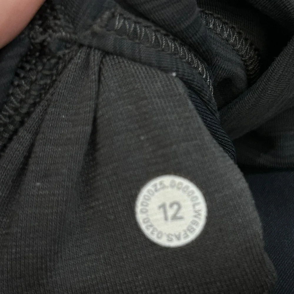 Lululemon Gray Wunder Under High Rise Crop Leggings Women's 12 Full-On Luon